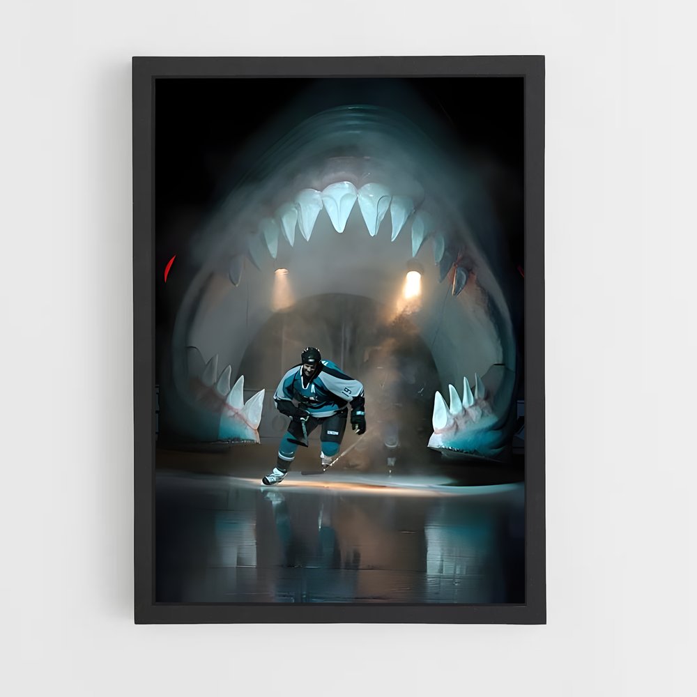 Poster Shark Encounter – affiche Hockey sur glace (vue 2)